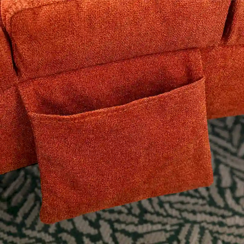 Pellavaverhoiltu hierontalevonsohva sisäkäyttöön