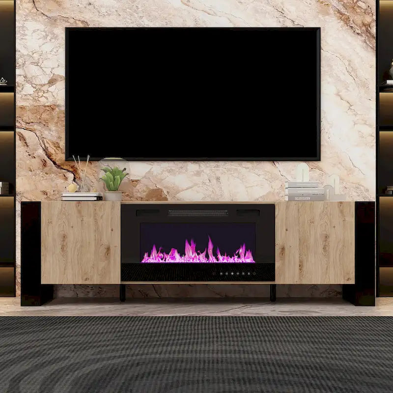Viihdekeskus takalla, valinnainen:2 liekkitilaa1500W 68.9W