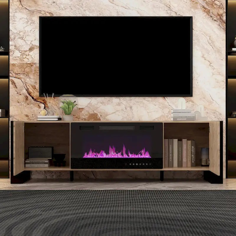 Viihdekeskus takalla, valinnainen:2 liekkitilaa1500W 68.9W