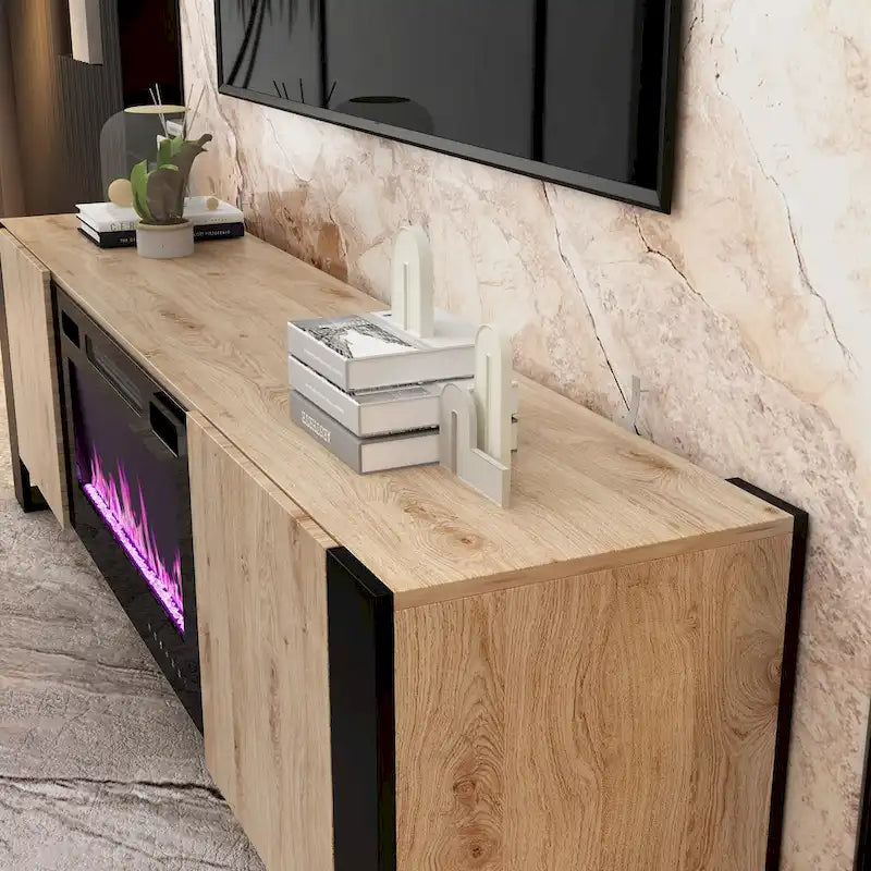 Viihdekeskus takalla, valinnainen:2 liekkitilaa1500W 68.9W