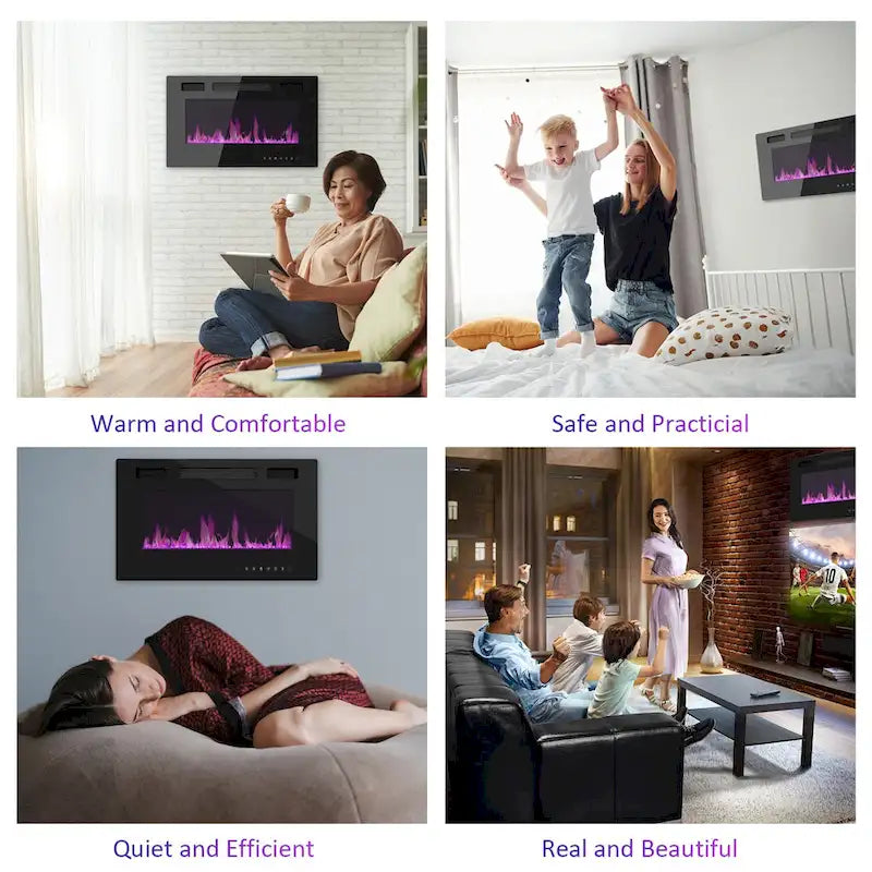 Viihdekeskus takalla, valinnainen:2 liekkitilaa1500W 68.9W