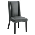 Vegaaninahkainen ruokatuoli, moderni verhoiltu sivutuoli keittiöön tai ruokailuhuoneeseen