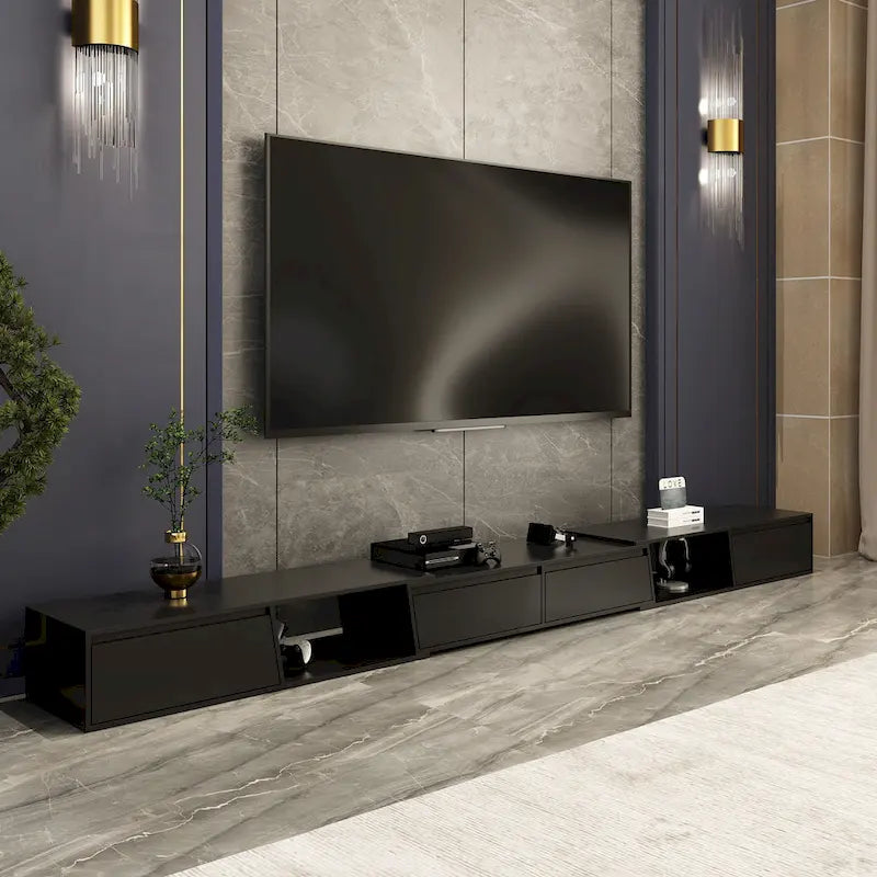 TV-taso Moderni jatkettava TV-taso, enintään 120" televisioille