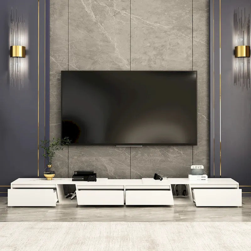 TV-taso Moderni jatkettava TV-taso, enintään 120" televisioille