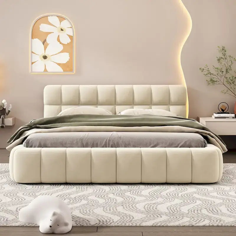 Verhoiltu sänky, jossa paksu kangas