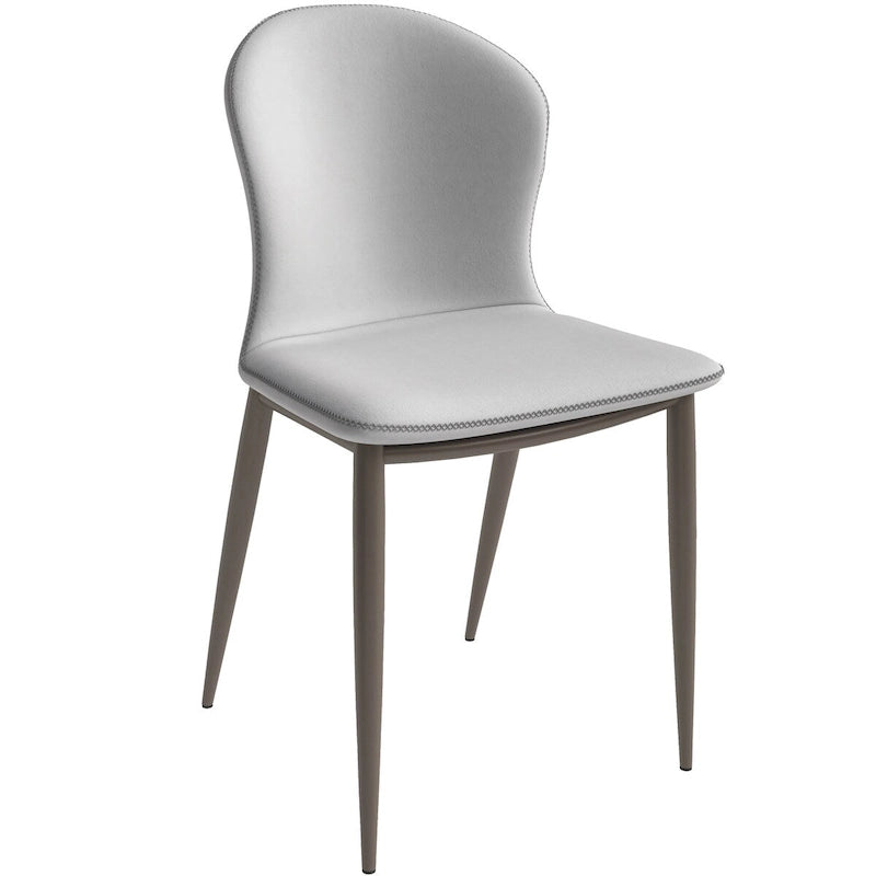 Moderni verhoiltu kangasruokailutuoli metallijaloilla, mosaiikkityylinen keittiötuoli