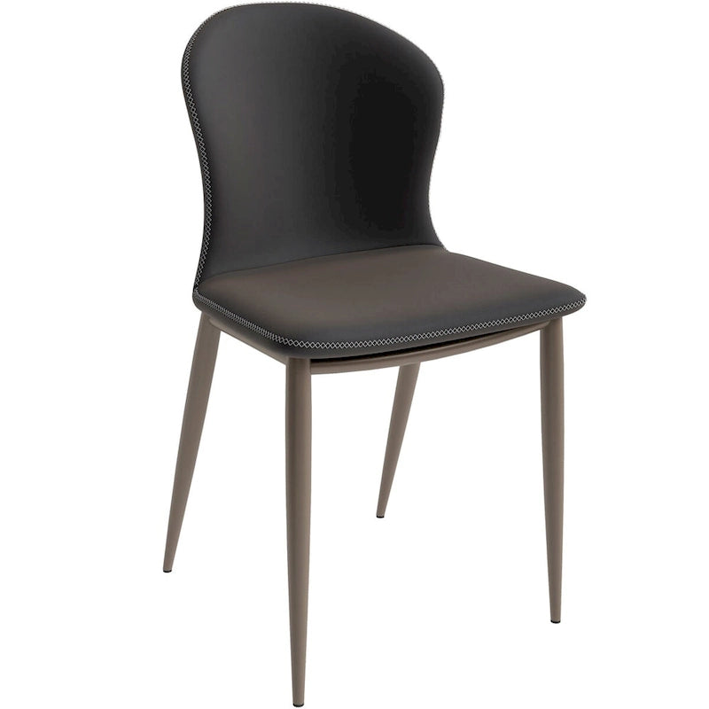 Moderni verhoiltu kangasruokailutuoli metallijaloilla, mosaiikkityylinen keittiötuoli