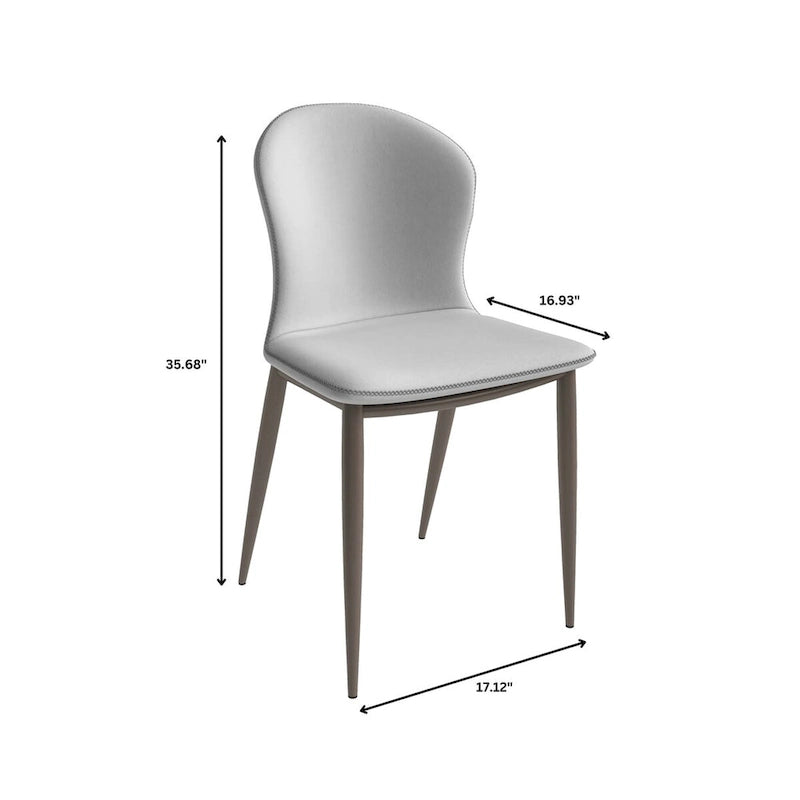 Moderni verhoiltu kangasruokailutuoli metallijaloilla, mosaiikkityylinen keittiötuoli