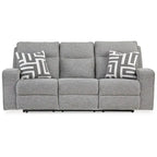 Sähkökäyttöinen leposohva, lyijynharmaa, 88W x 43D x 42H tuumaa, olohuoneen leposohva