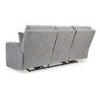 Sähkökäyttöinen leposohva, lyijynharmaa, 88W x 43D x 42H tuumaa, olohuoneen leposohva