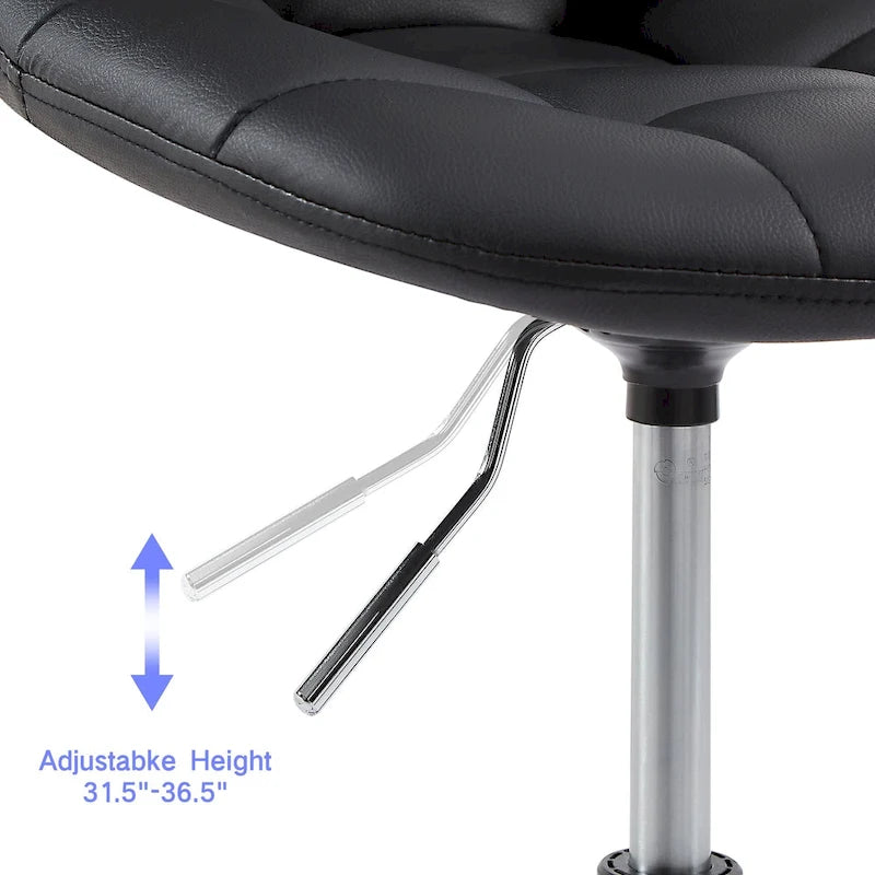 Käsinojaton työtuoli, säädettävä tietokonetuoli pyörillä